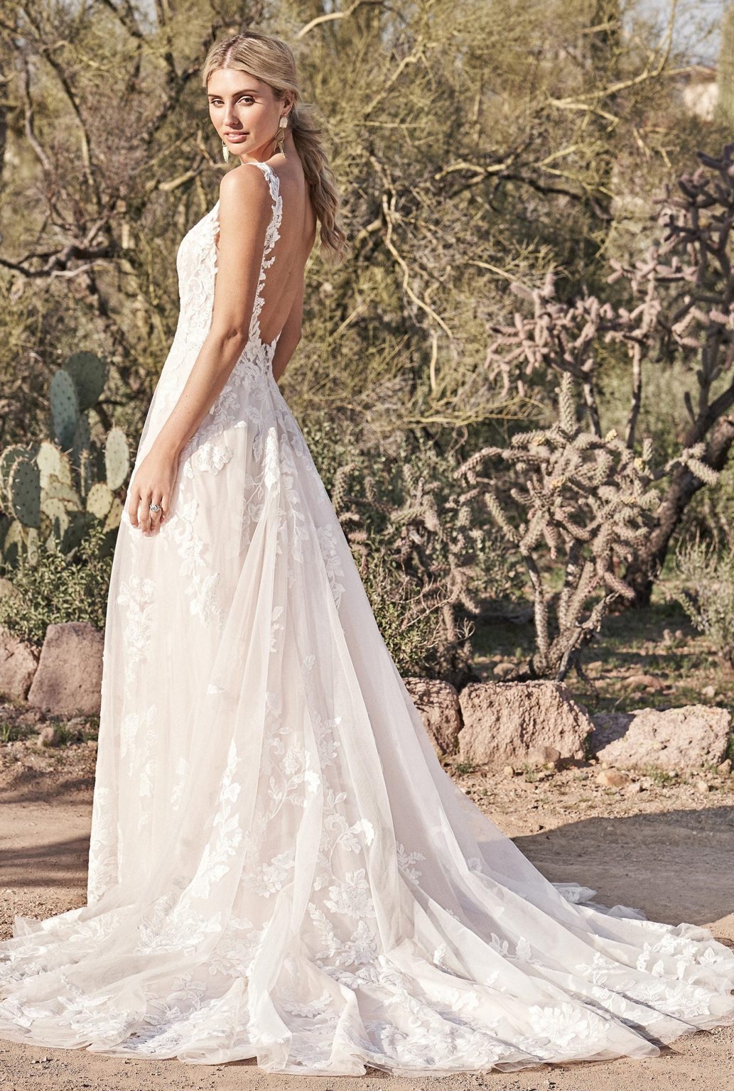 aline lace wedding dress