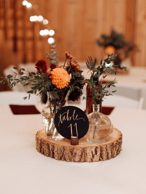 Autumn Wedding Centre Pieces