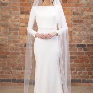 230cm pearl veil