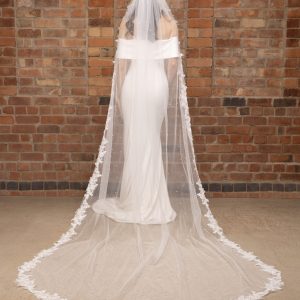 300cm lace ad pearl veil