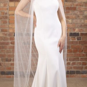 230cm pearl veil