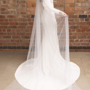 300cm pearl veil