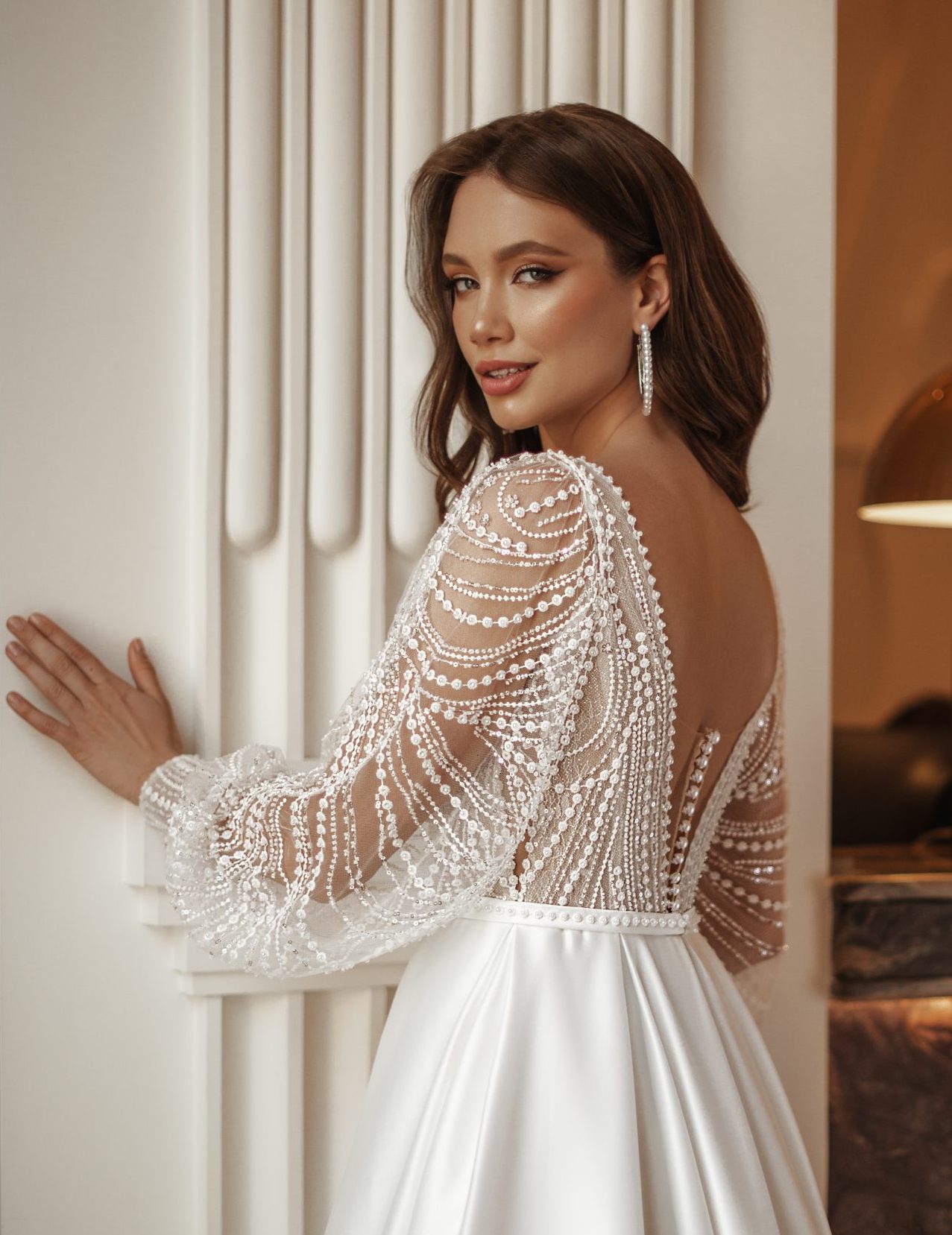 Beaded wedding dress