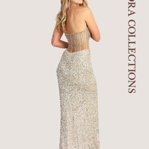 prom dress with leg slit