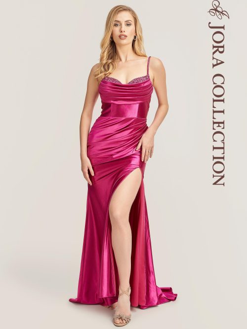 S80067 Atomic Pink prom dress