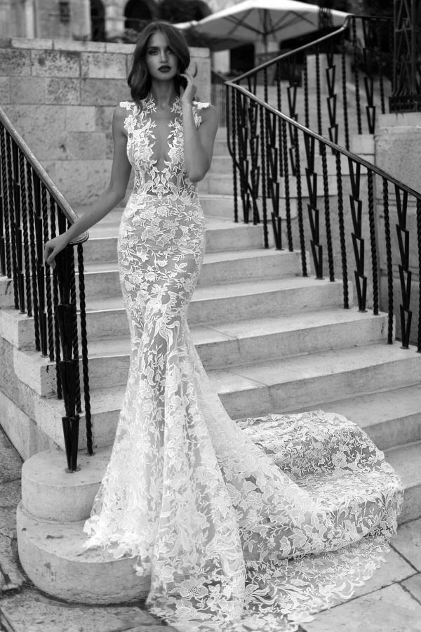 full lace low back wedding dress