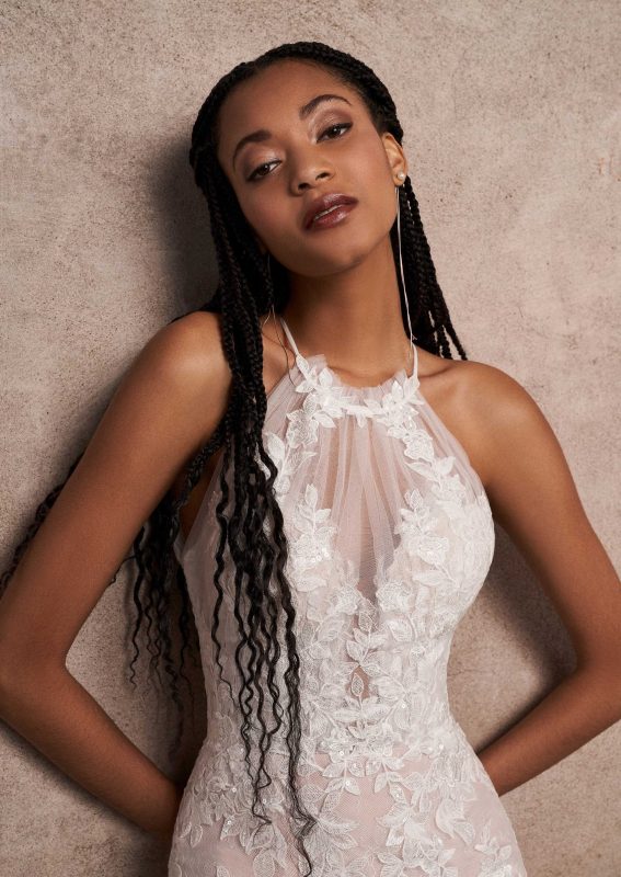 High Neck Wedding Dress