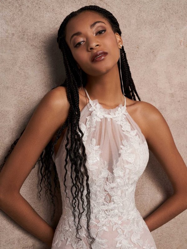 High Neck Wedding Dress