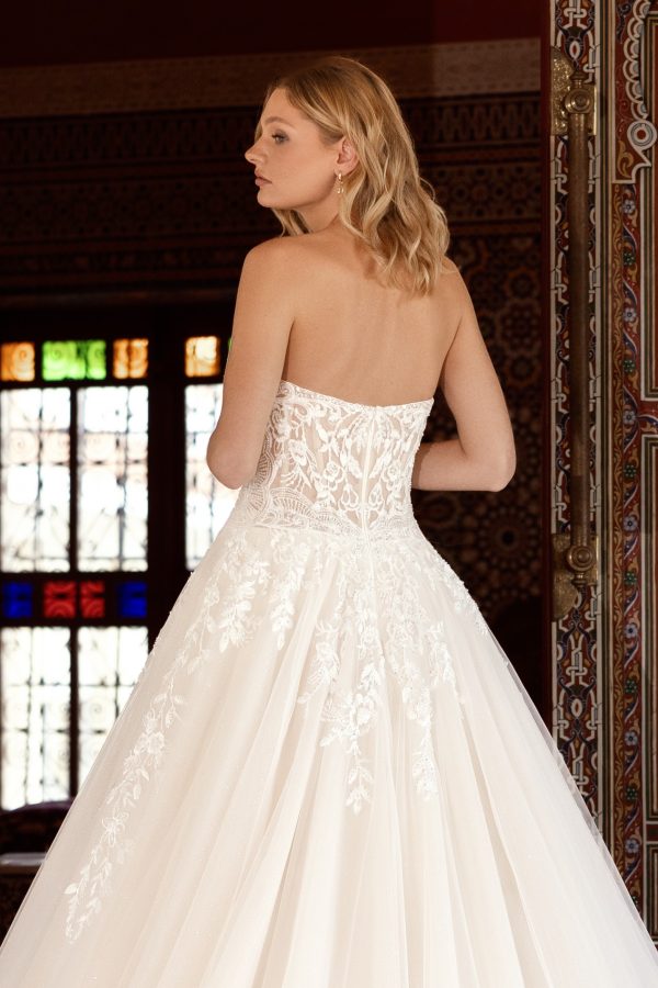 strapless a line wedding dress
