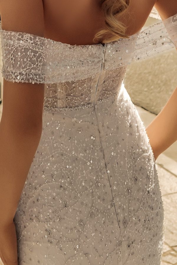 sequin wedding dress