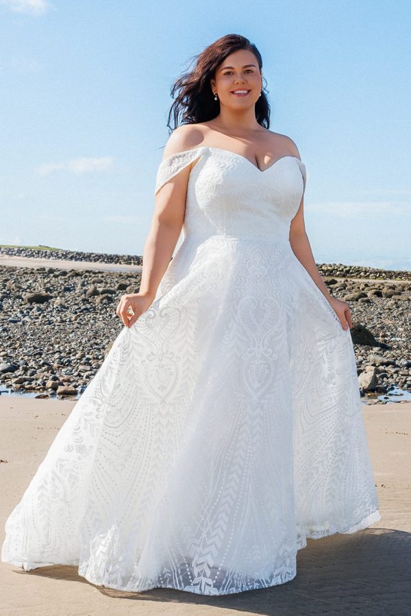 boho lace wedding dress