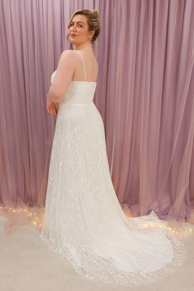embroidered wedding dress